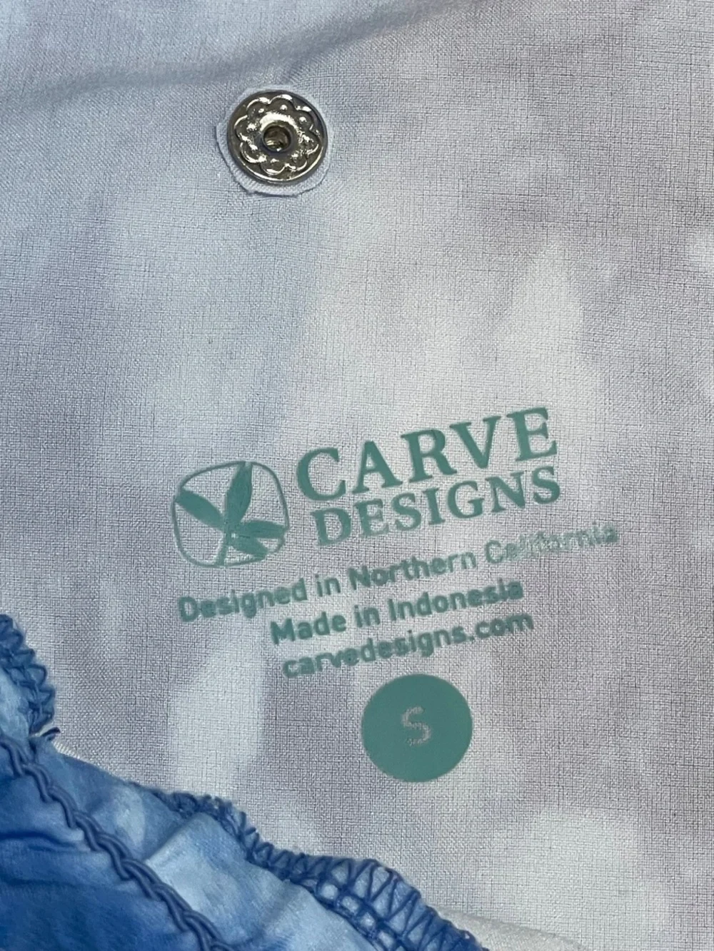 Carve Designs Bluebay Tie Dye Bali Short Small NWT - Picture 3 of 11